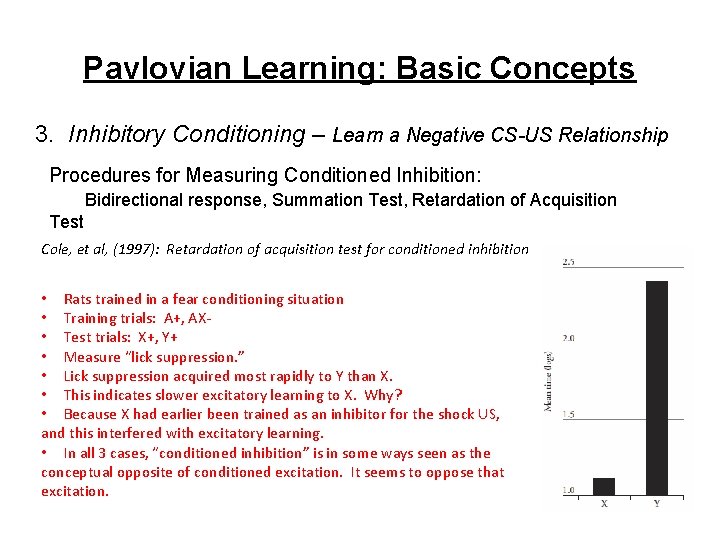 Pavlovian Learning: Basic Concepts 3. Inhibitory Conditioning – Learn a Negative CS-US Relationship Procedures