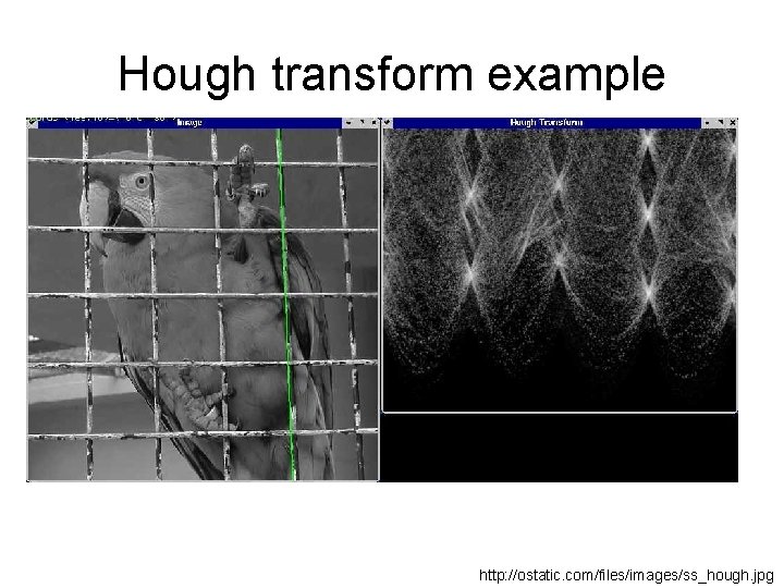 Hough transform example http: //ostatic. com/files/images/ss_hough. jpg 