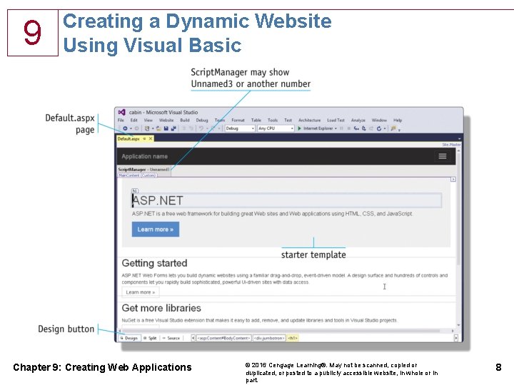 9 Creating a Dynamic Website Using Visual Basic Chapter 9: Creating Web Applications ©