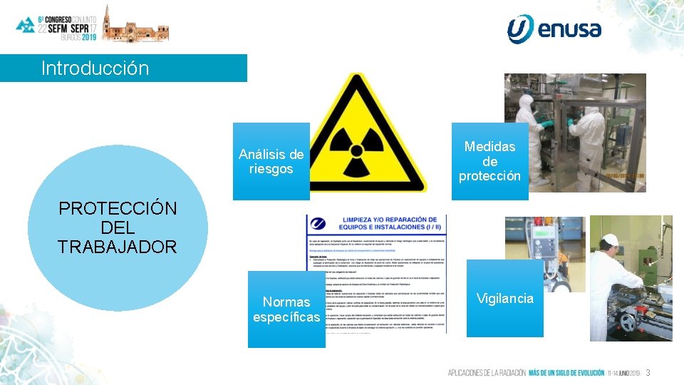 Introducción Análisis de riesgos Medidas de protección PROTECCIÓN DEL TRABAJADOR Normas específicas Vigilancia 3