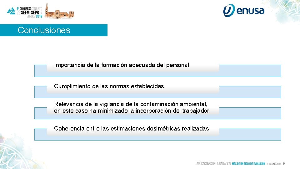 Conclusiones Importancia de la formación adecuada del personal Cumplimiento de las normas establecidas Relevancia