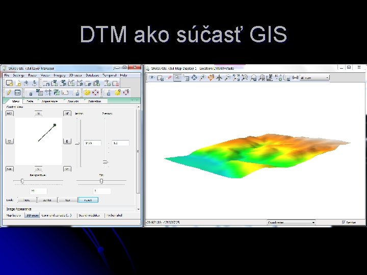 DTM ako súčasť GIS 