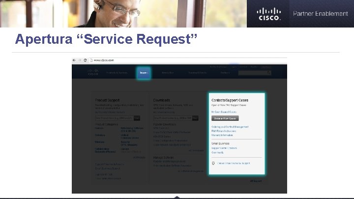 Apertura “Service Request” 2. 3. 4. 1. 