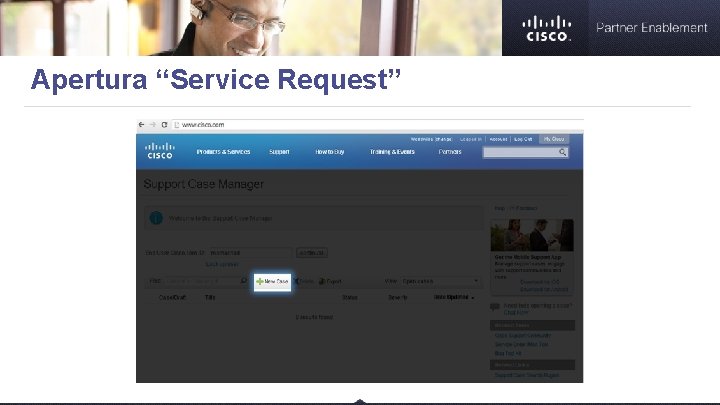 Apertura “Service Request” 2. 3. 4. 1. 