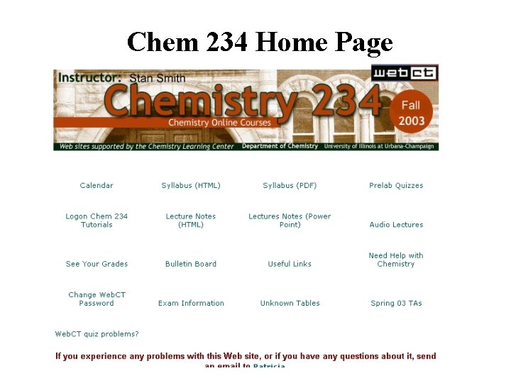 Chem 234 Home Page 