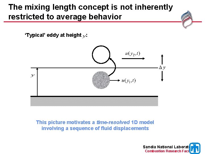 The mixing length concept is not inherently restricted to average behavior ‘Typical’ eddy at