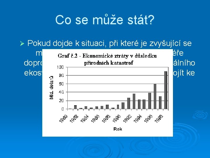 Co se může stát? Pokud dojde k situaci, při které je zvyšující se množství