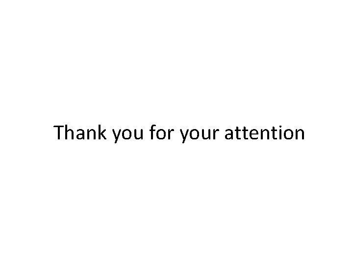 Thank you for your attention 