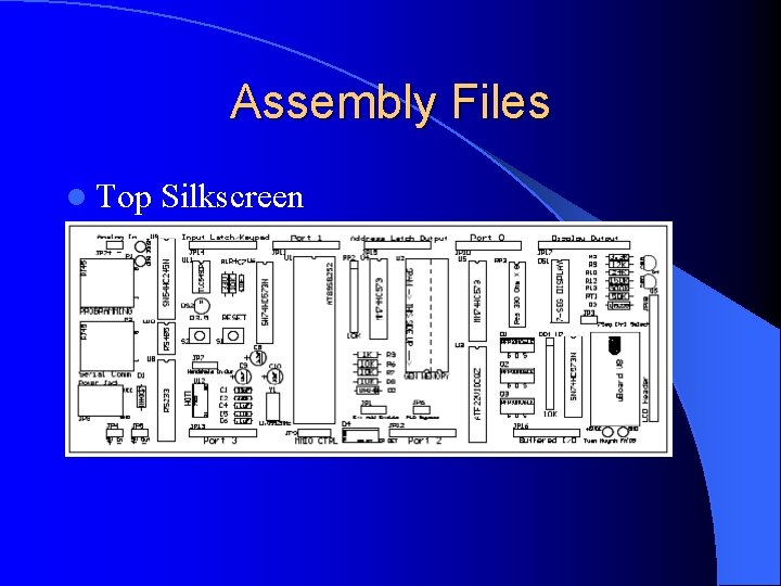 Assembly Files l Top Silkscreen 