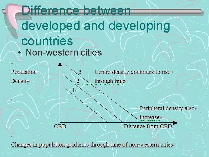 Difference between developed and developing countries • Non-western cities 