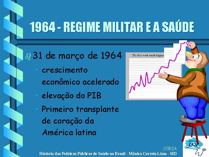 1964 - REGIME MILITAR E A SAÚDE b 31 de março de 1964 •