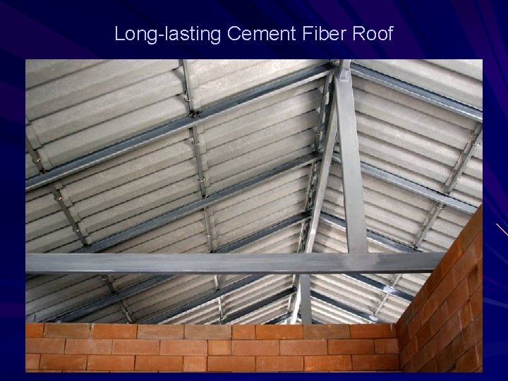 Long-lasting Cement Fiber Roof 