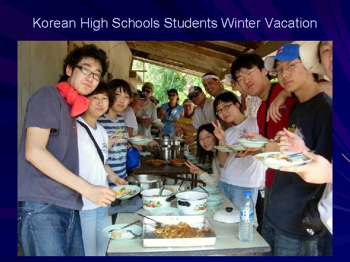 Korean High Schools Students Winter Vacation 