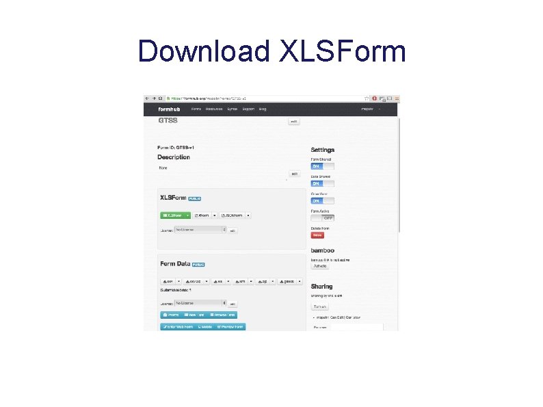 Download XLSForm 