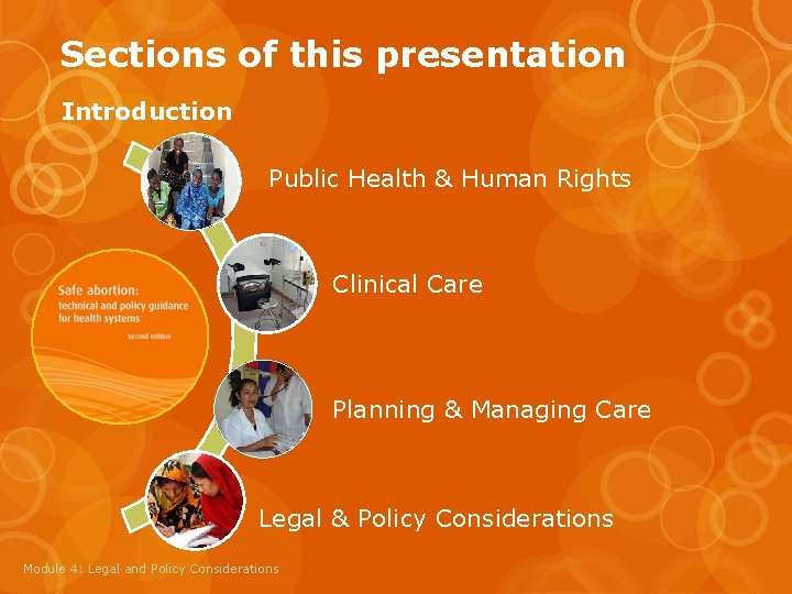 Sections of this presentation Introduction Public Health & Human Rights Clinical Care Planning &
