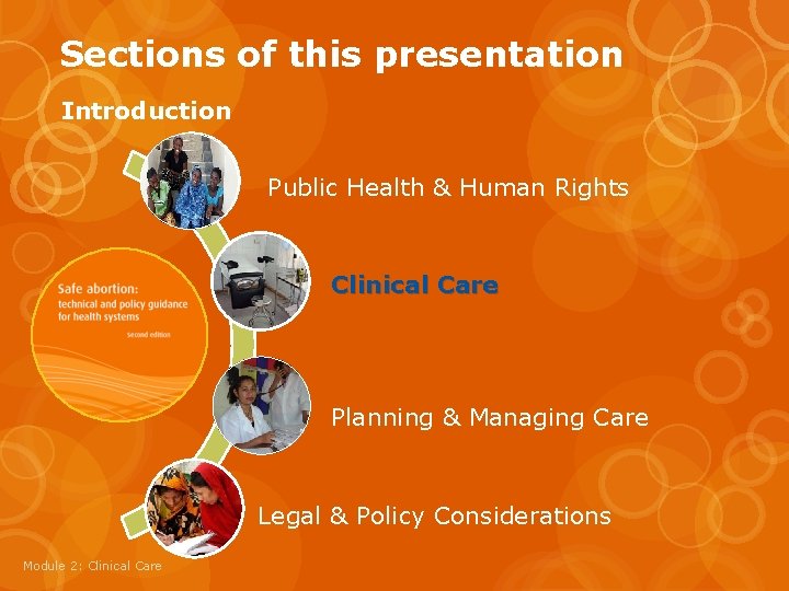 Sections of this presentation Introduction Public Health & Human Rights Clinical Care Planning &