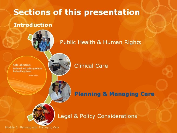 Sections of this presentation Introduction Public Health & Human Rights Clinical Care Planning &