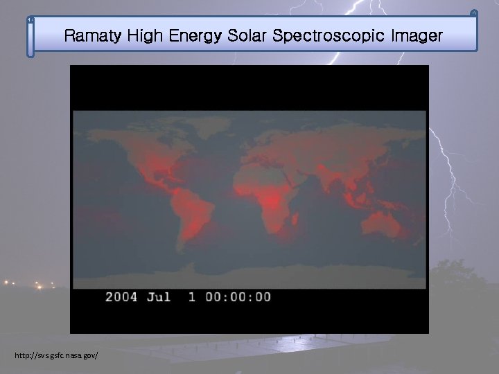 Ramaty High Energy Solar Spectroscopic Imager http: //svs. gsfc. nasa. gov/ 