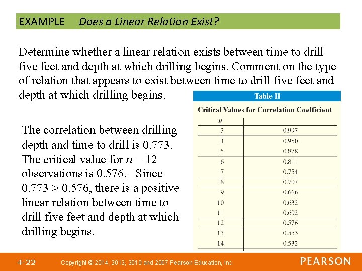 EXAMPLE Does a Linear Relation Exist? Determine whether a linear relation exists between time EXAMPLE Does a Linear Relation Exist? Determine whether a linear relation exists between time