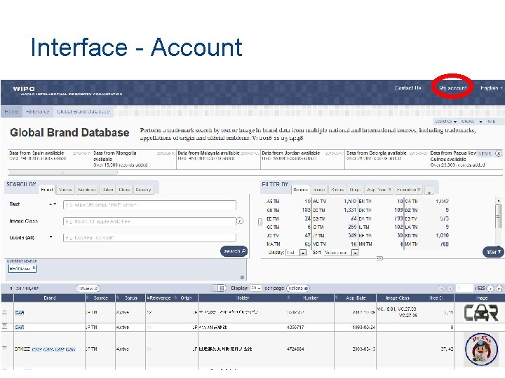 Interface - Account 