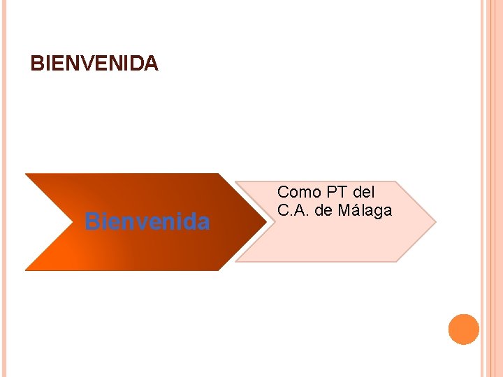 BIENVENIDA Bienvenida Como PT del C. A. de Málaga 