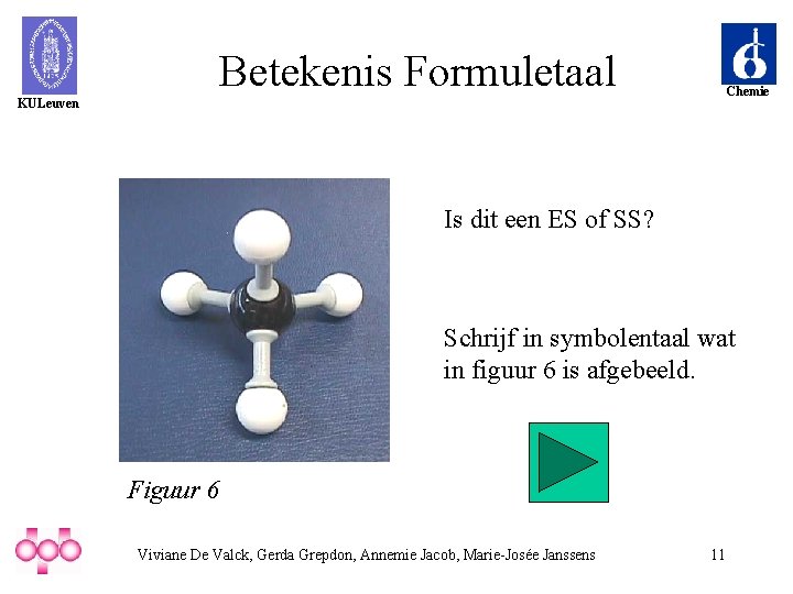 Betekenis Formuletaal Chemie KULeuven Is dit een ES of SS? Schrijf in symbolentaal wat