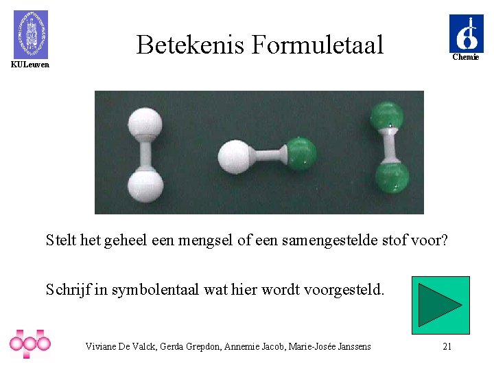 Betekenis Formuletaal Chemie KULeuven Stelt het geheel een mengsel of een samengestelde stof voor?