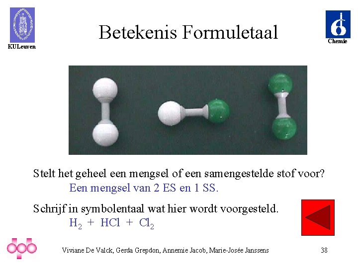 Betekenis Formuletaal Chemie KULeuven Stelt het geheel een mengsel of een samengestelde stof voor?