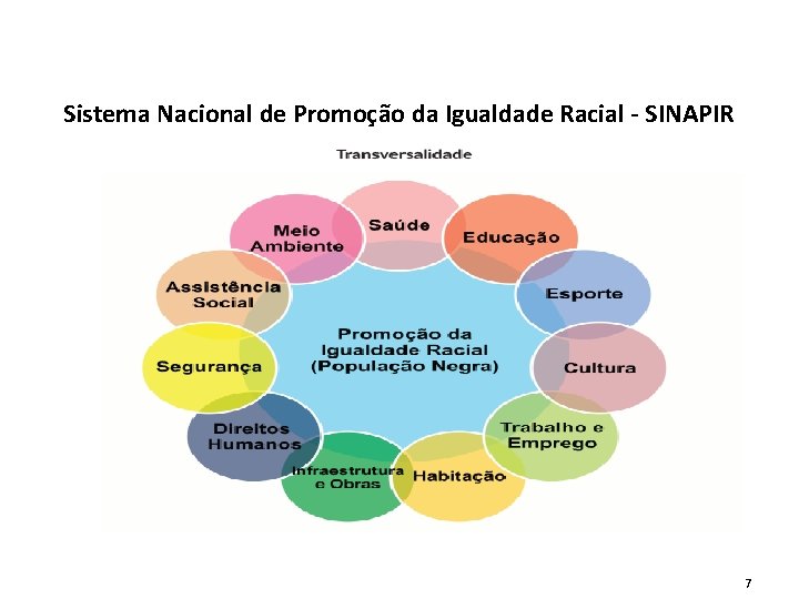 Sistema Nacional de Promoção da Igualdade Racial - SINAPIR 7 Sistema Nacional de Promoção da Igualdade Racial - SINAPIR 7