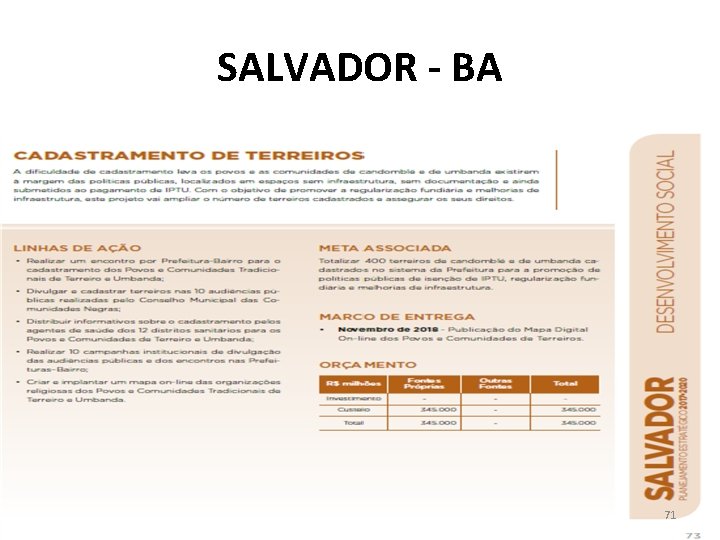 SALVADOR - BA 71 