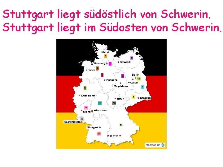 Stuttgart liegt südöstlich von Schwerin. Stuttgart liegt im Südosten von Schwerin. Stuttgart liegt südöstlich von Schwerin. Stuttgart liegt im Südosten von Schwerin.