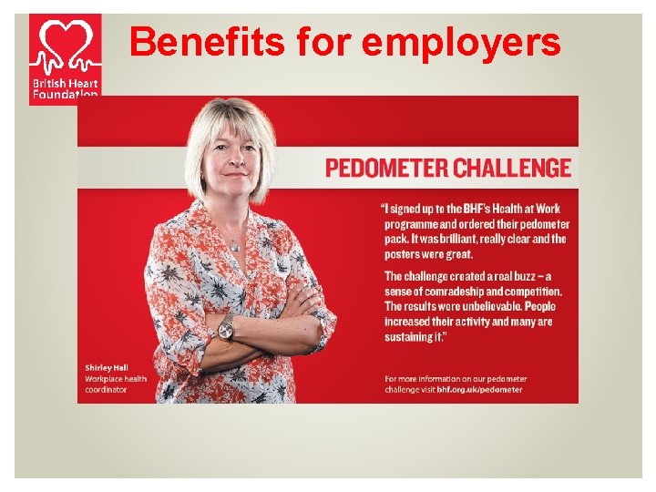 Benefits for employers 