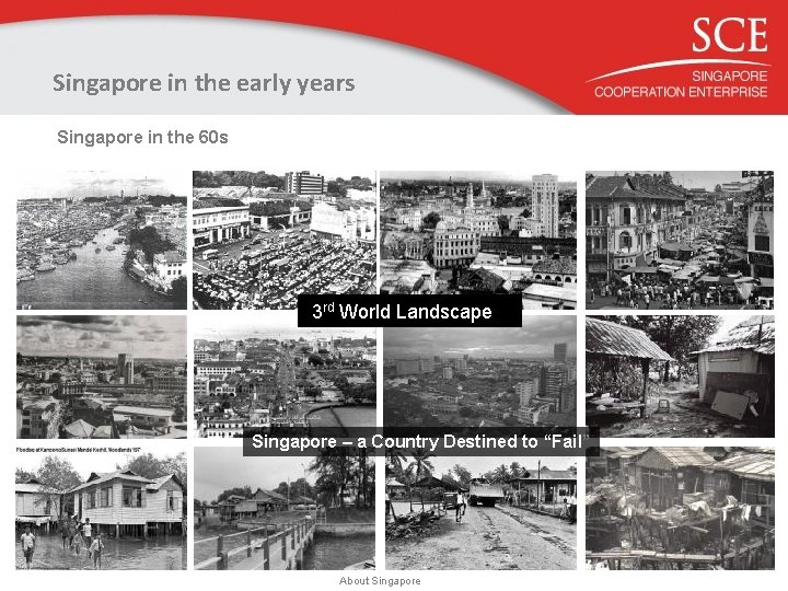Singapore in the early years Singapore in the 60 s 3 rd World Landscape