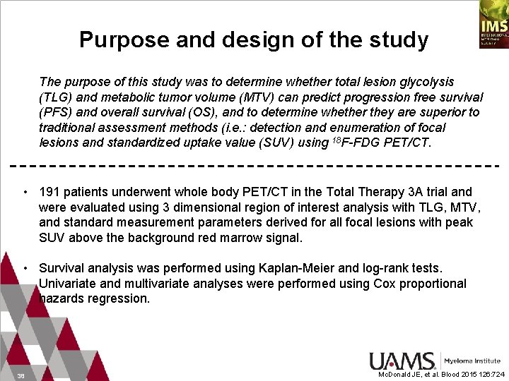 Purpose and design of the study The purpose of this study was to determine