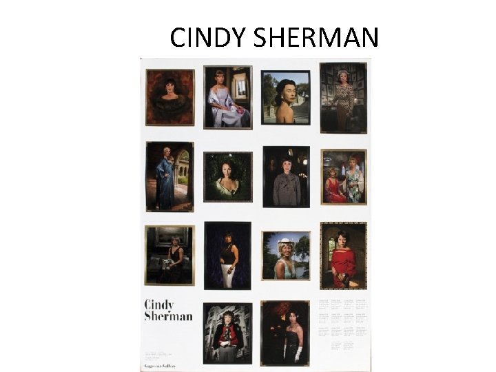 CINDY SHERMAN CINDY SHERMAN