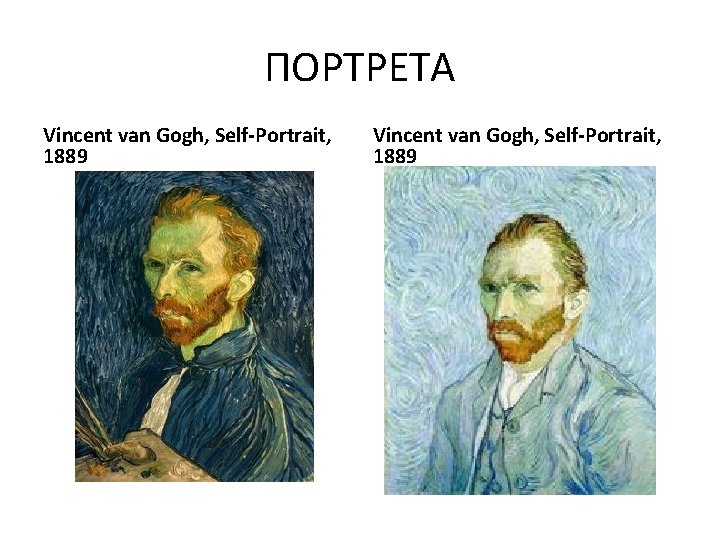 ΠΟΡΤΡEΤΑ Vincent van Gogh, Self-Portrait, 1889 ΠΟΡΤΡEΤΑ Vincent van Gogh, Self-Portrait, 1889