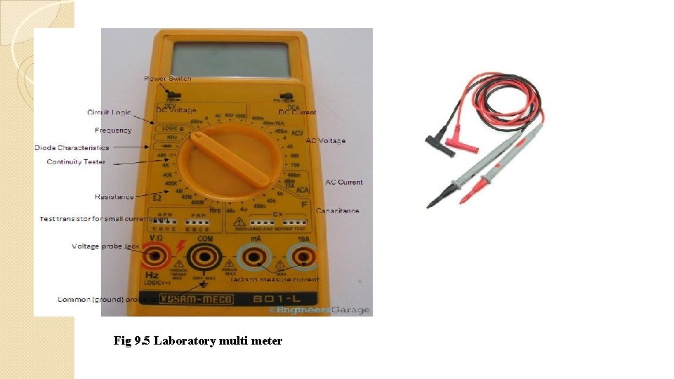 Fig 9. 5 Laboratory multi meter 