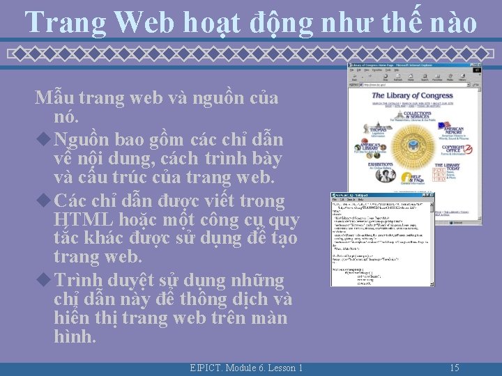 Trang Web hoạt động như thế nào Mẫu trang web và nguồn của nó.