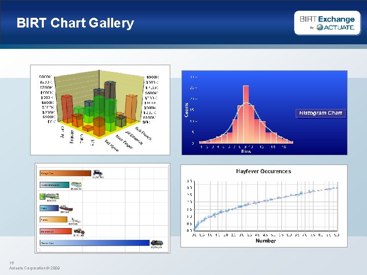 BIRT Chart Gallery 16 Actuate Corporation © 2009 