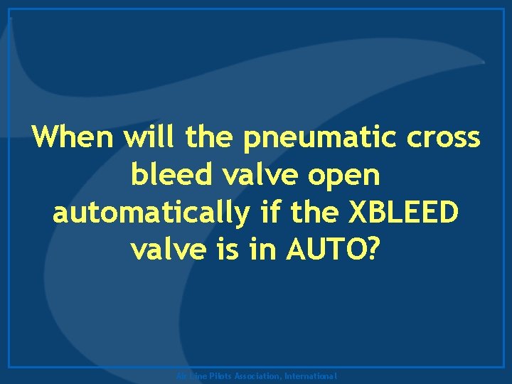 When will the pneumatic cross bleed valve open automatically if the XBLEED valve is