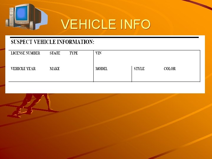 VEHICLE INFO 