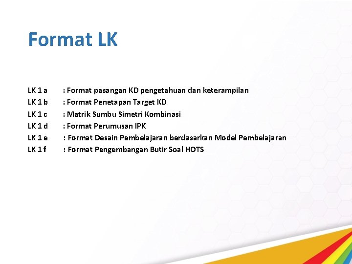 Format LK LK 1 a LK 1 b LK 1 c LK 1 d