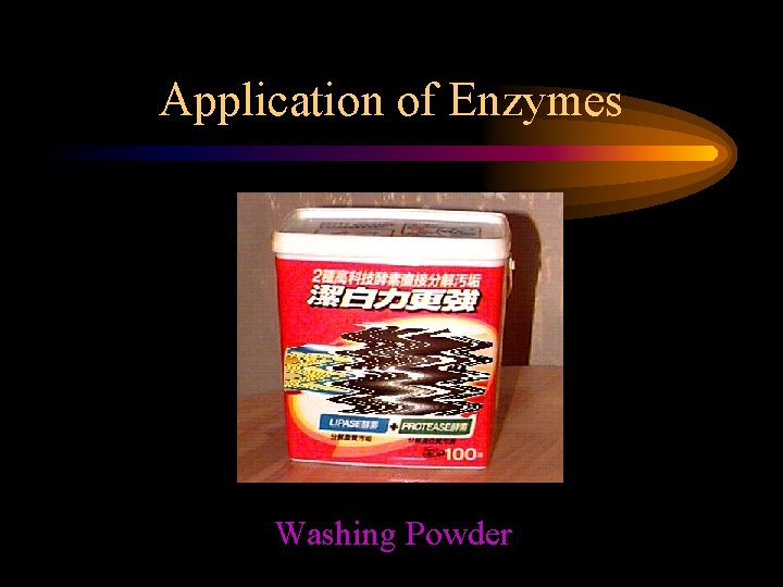 Application of Enzymes Washing Powder 