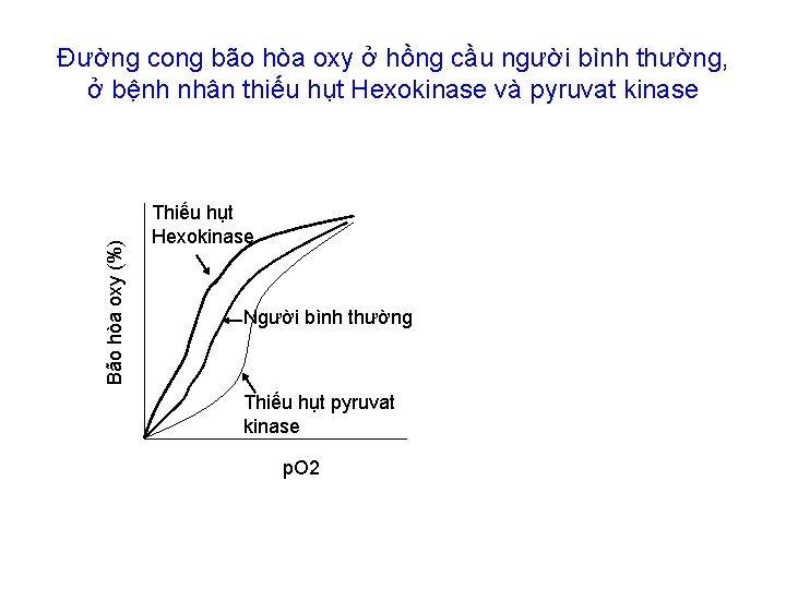 Bão hòa oxy (%) Đường cong bão hòa oxy ở hồng cầu người bình