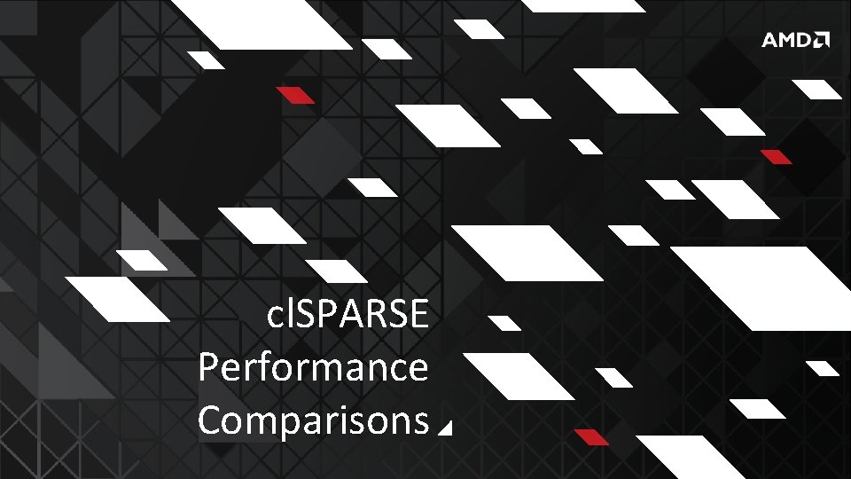 cl. SPARSE Performance Comparisons 