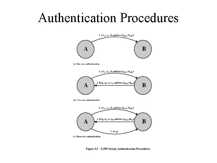 Authentication Procedures 