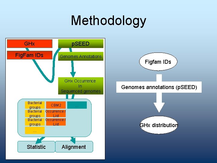 Methodology GHx p. SEED Fig. Fam IDs Genomes Annotations GHx Occurrence In Sequenced genomes