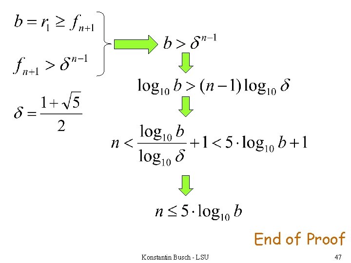 End of Proof Konstantin Busch - LSU 47 