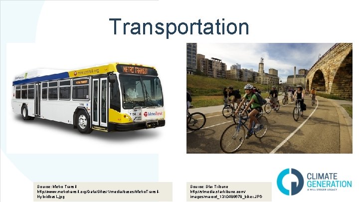 Transportation Source: Metro Transit http: //www. metrotransit. org/Data/Sites/1/media/buses/Metro. Transit. Hybridbus. L. jpg Source: Star