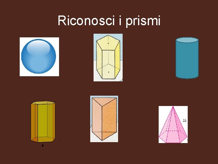 Riconosci i prismi 